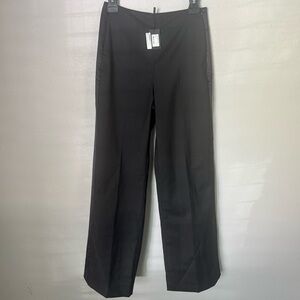 Maje Pascual Black Tuxedo Stripe Pants | Size 36 (US 4) | Wide Leg NWT